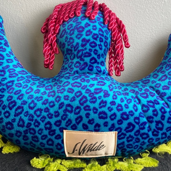 Vintage Colorful Patchwork Angel Decorative Pillow (OOAK) - Picture 10 of 16